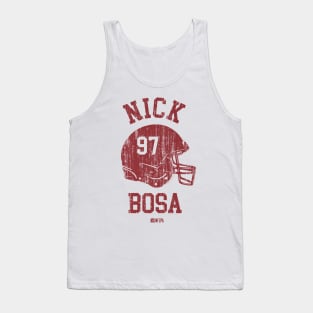 Nick Bosa San Francisco Helmet Font Tank Top